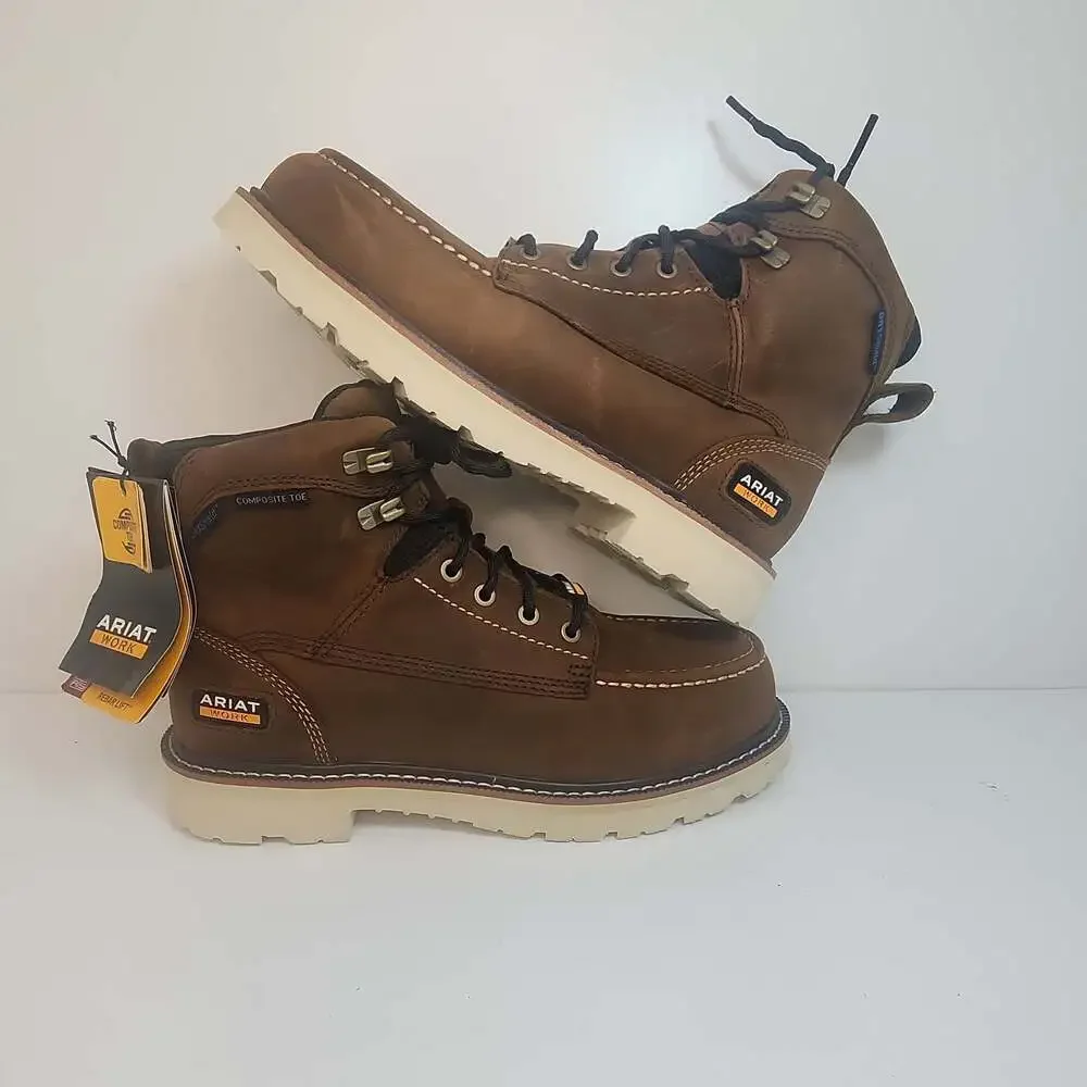 Ariat Waterproof Composite Toe Work Boots Men Size 9